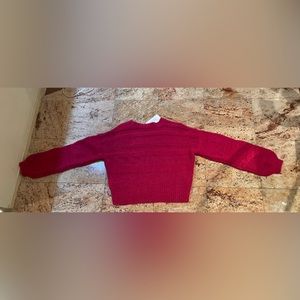 Womens red/magenta sweater